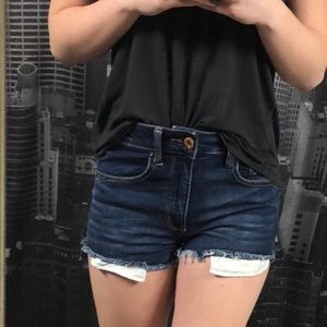 Hi-rise Denim shorts